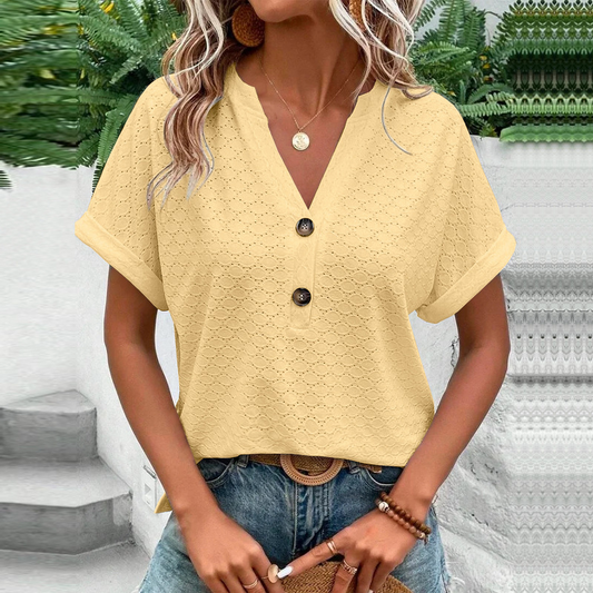 Elsa | Stylische Sommerbluse für Frauen mit kurzen Ärmeln - Image 1