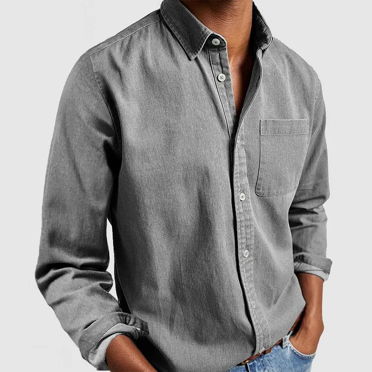 Lambert | Herren Langarm Button-Down Freizeit Hemd - Image 5