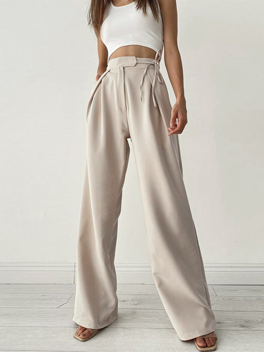 Jasmin | Elegante Hose mit hoher Taille und plissierter Vorderseite - Image 1