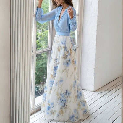 Nadine | Elegantes Maxikleid mit Blumenmuster für mühelosen Stil - Image 3