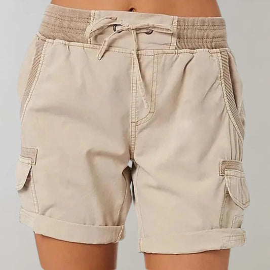 Justine | Lässige Shorts mit hoher Taille und Kordelzug für Frauen - Image 1