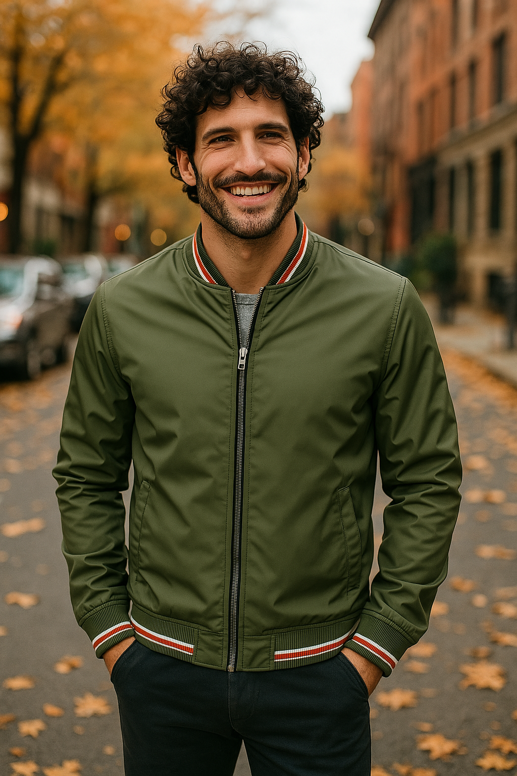 Tobias | Herren Bomberjacke mit Reißverschluss - Image 5