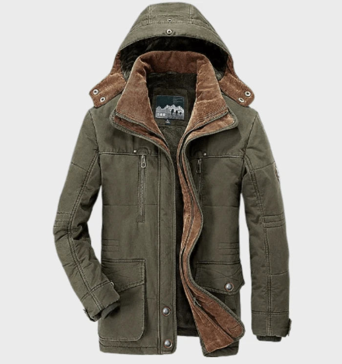 Cuno | Herren Winterparka Jacke mit Kapuze