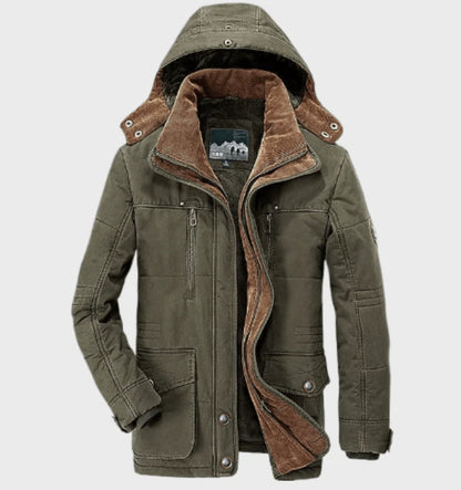 Cuno | Herren Winterparka Jacke mit Kapuze