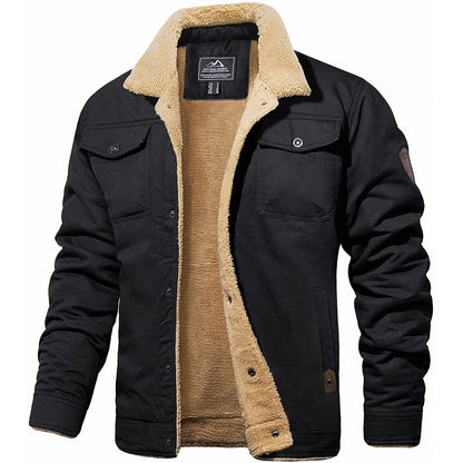 Hansjörg | Herren Button-Down Jacke mit Sherpa-Kragen - Image 2
