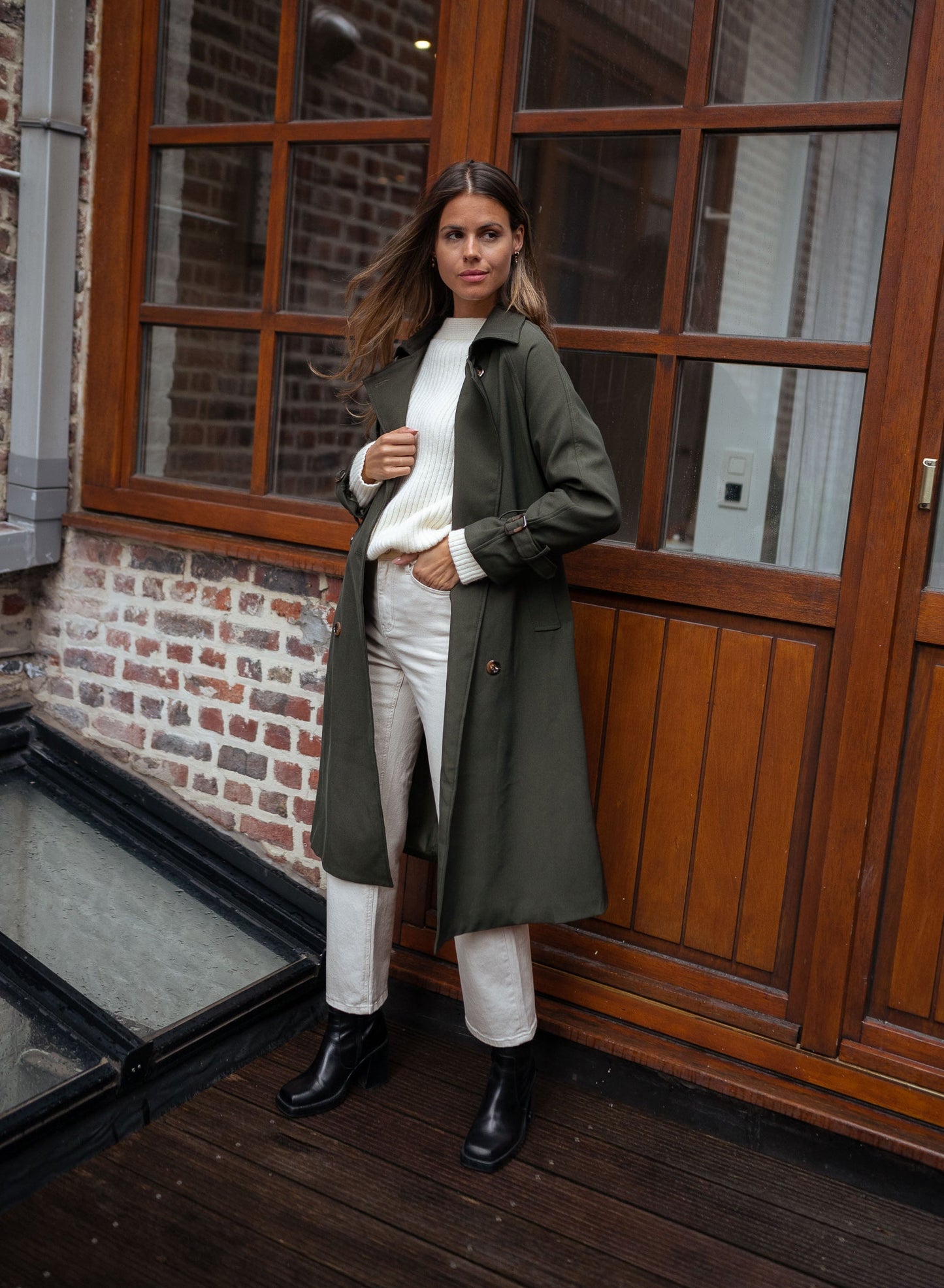 Gretchen | Damen Zweireiher Trenchcoat - Image 13