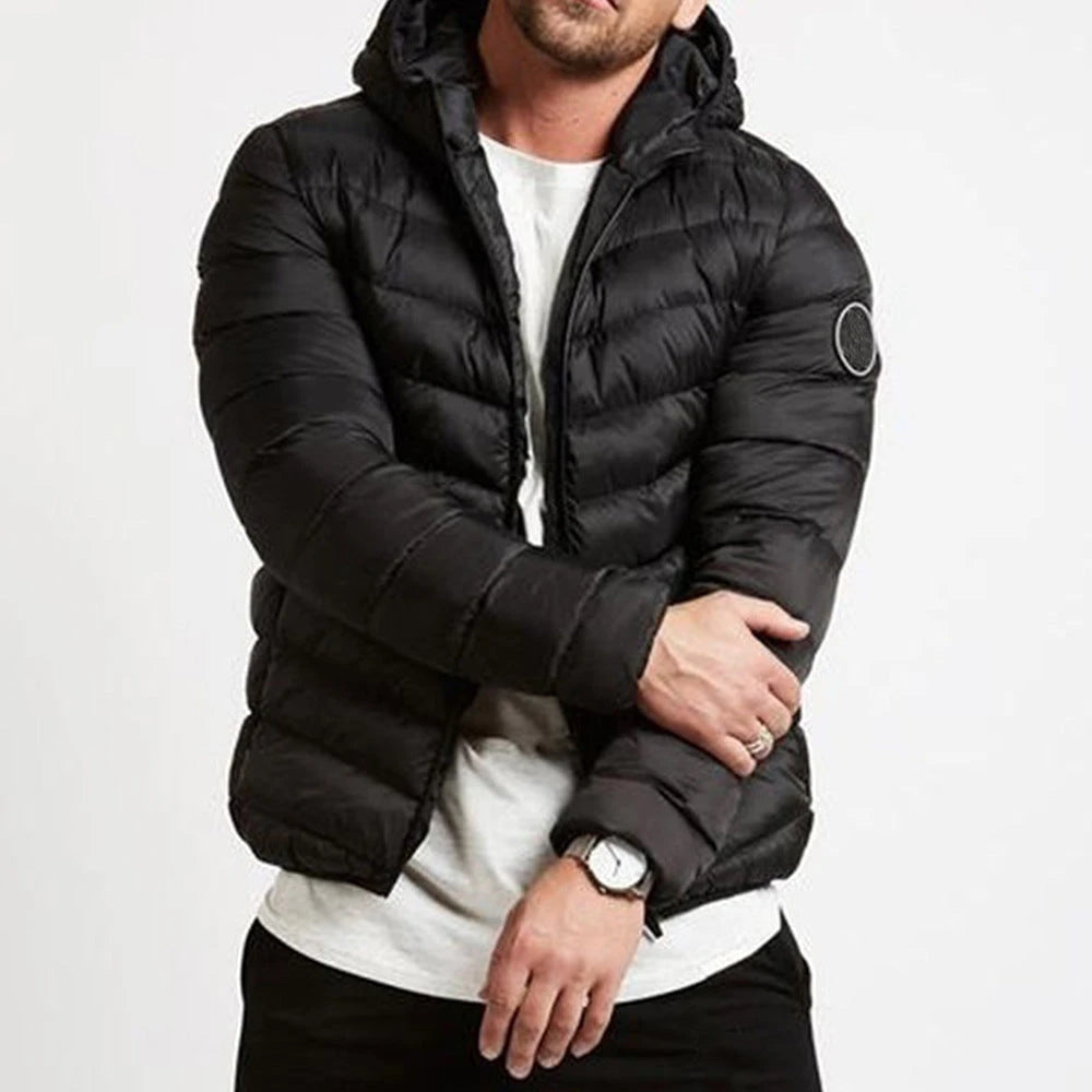 Dario | Herren Kapuzen Slim Fit Steppjacke