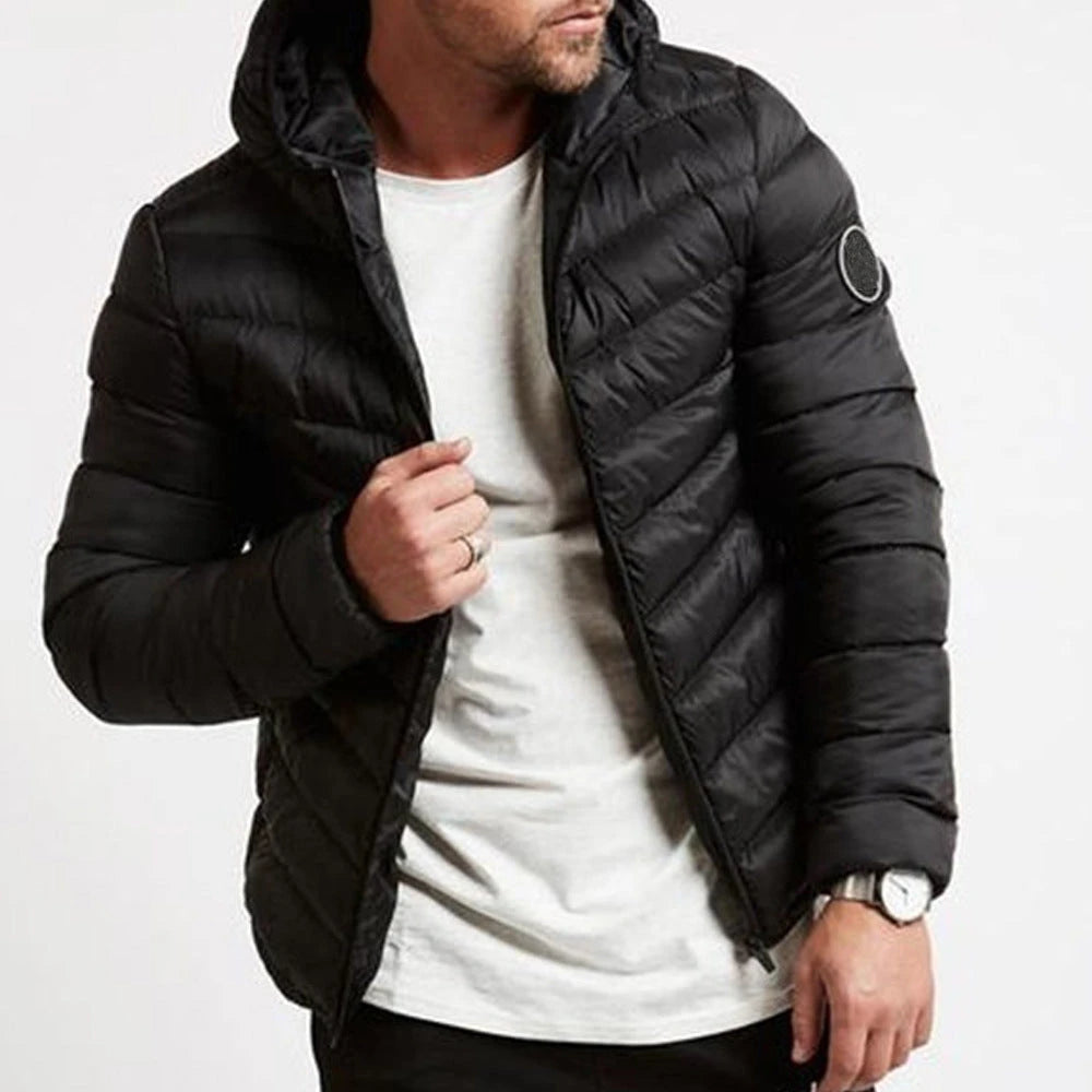 Dario | Herren Kapuzen Slim Fit Steppjacke