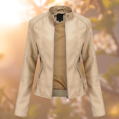 Victoria | Damen Figurbetonte Bikerjacke - Image 4