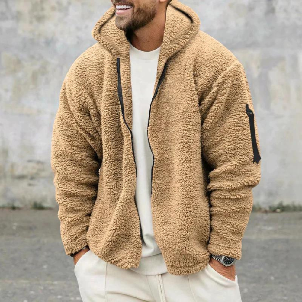 Alois | Herren Fleecejacke mit Kapuze - Image 6