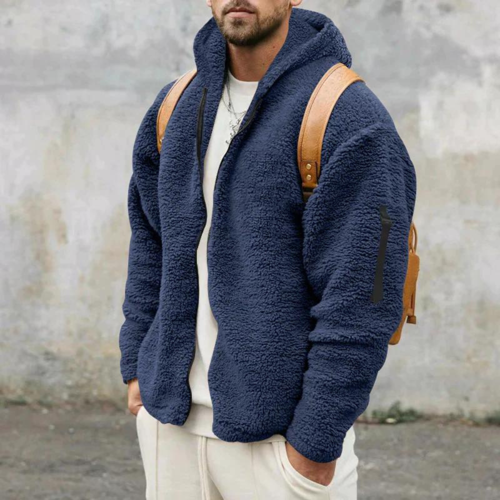 Alois | Herren Fleecejacke mit Kapuze - Image 8