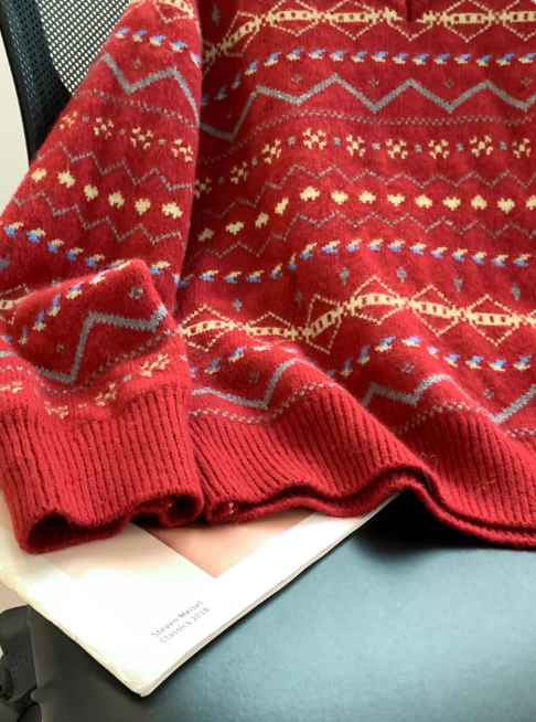 Amelie | Damen V-Ausschnitt Fair Isle Pullover - Image 5