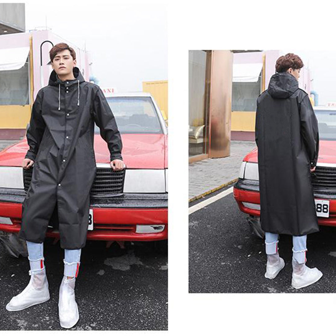 Karsten | Herren Kapuzen Regenjacke Lang - Image 7