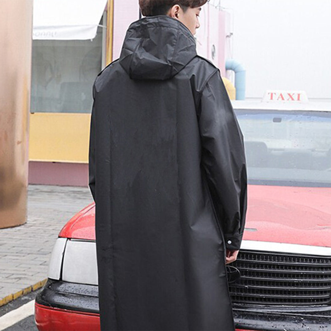 Karsten | Herren Kapuzen Regenjacke Lang - Image 5