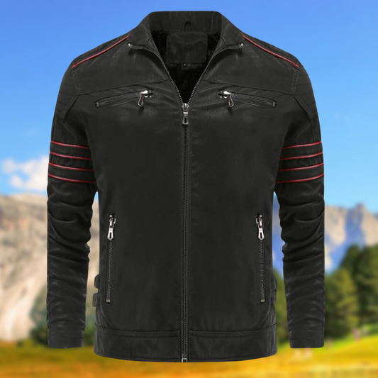 Arno | Herren Slim Fit Bikerjacke - Image 1