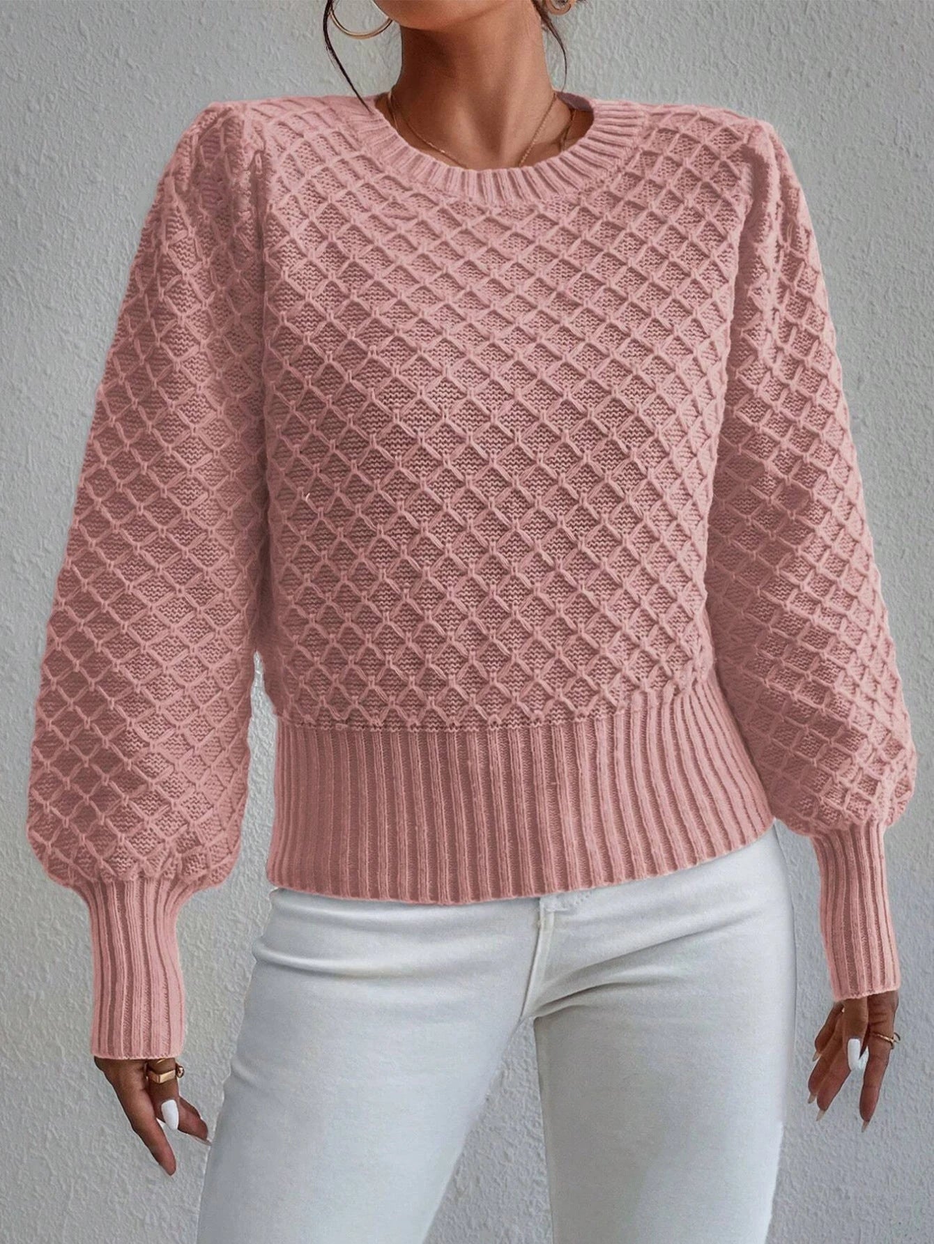 Irina | Strukturierter Langarm Pullover für Damen
