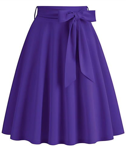 Flora | Eleganter Midirock in A-Linie mit hoher Taille - Image 8