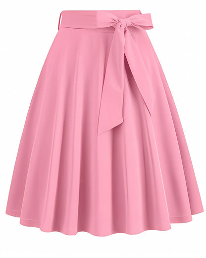 Flora | Eleganter Midirock in A-Linie mit hoher Taille - Image 2