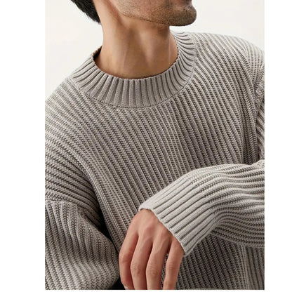 Josef | Herren Oversized Rundhals-Pullover