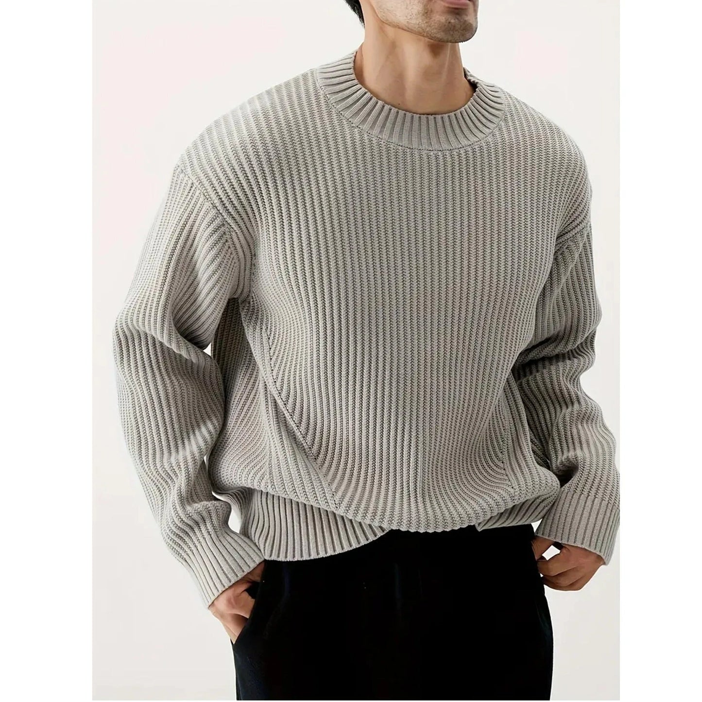 Josef | Herren Oversized Rundhals-Pullover