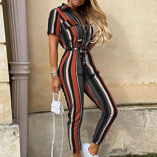 Flora | Stylischer bequemer Jumpsuit - Kurze Ärmel - Leichtgewicht - Image 1