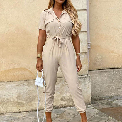 Flora | Stylischer bequemer Jumpsuit - Kurze Ärmel - Leichtgewicht - Image 12