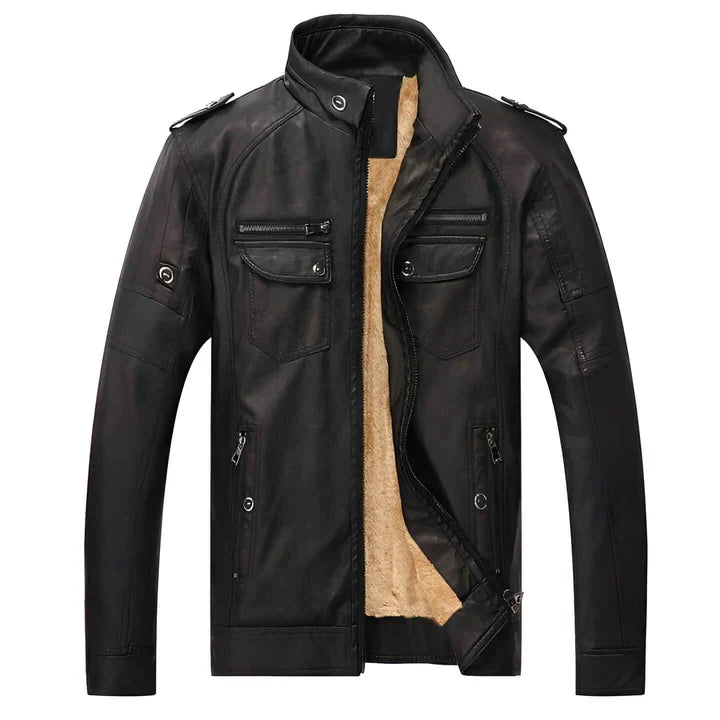 Ernst | Herren Fleecegefütterte Zip-Up Jacke - Image 1