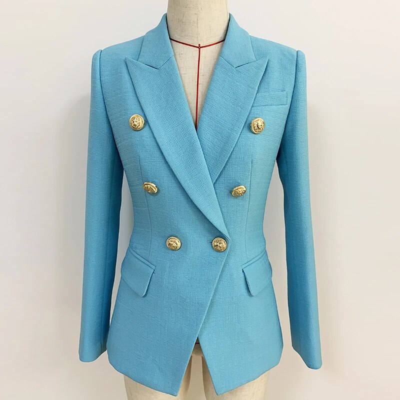 Edith | Damen Zweireihiger Taillierter Blazer - Image 15