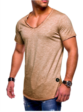 Caspar | Leichtes T-Shirt mit kurzen Ärmeln aus Leinen für Männer