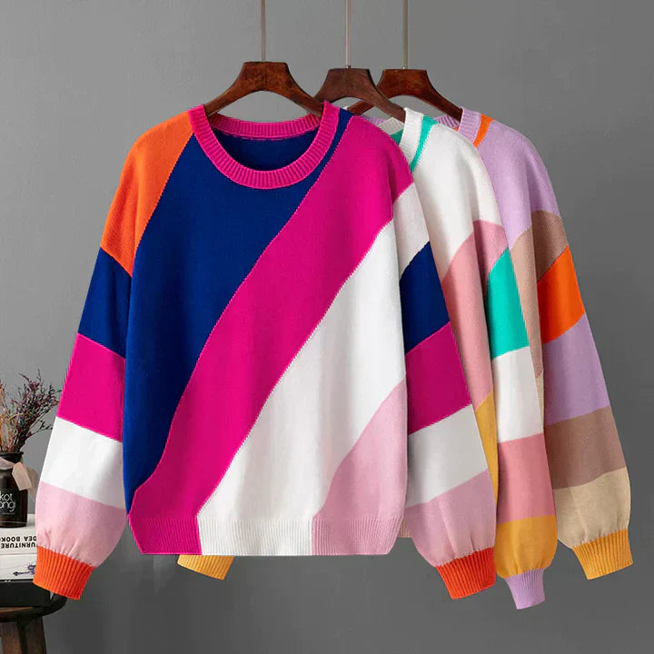 Bernadette | Bunter geometrischer Pullover - Image 5