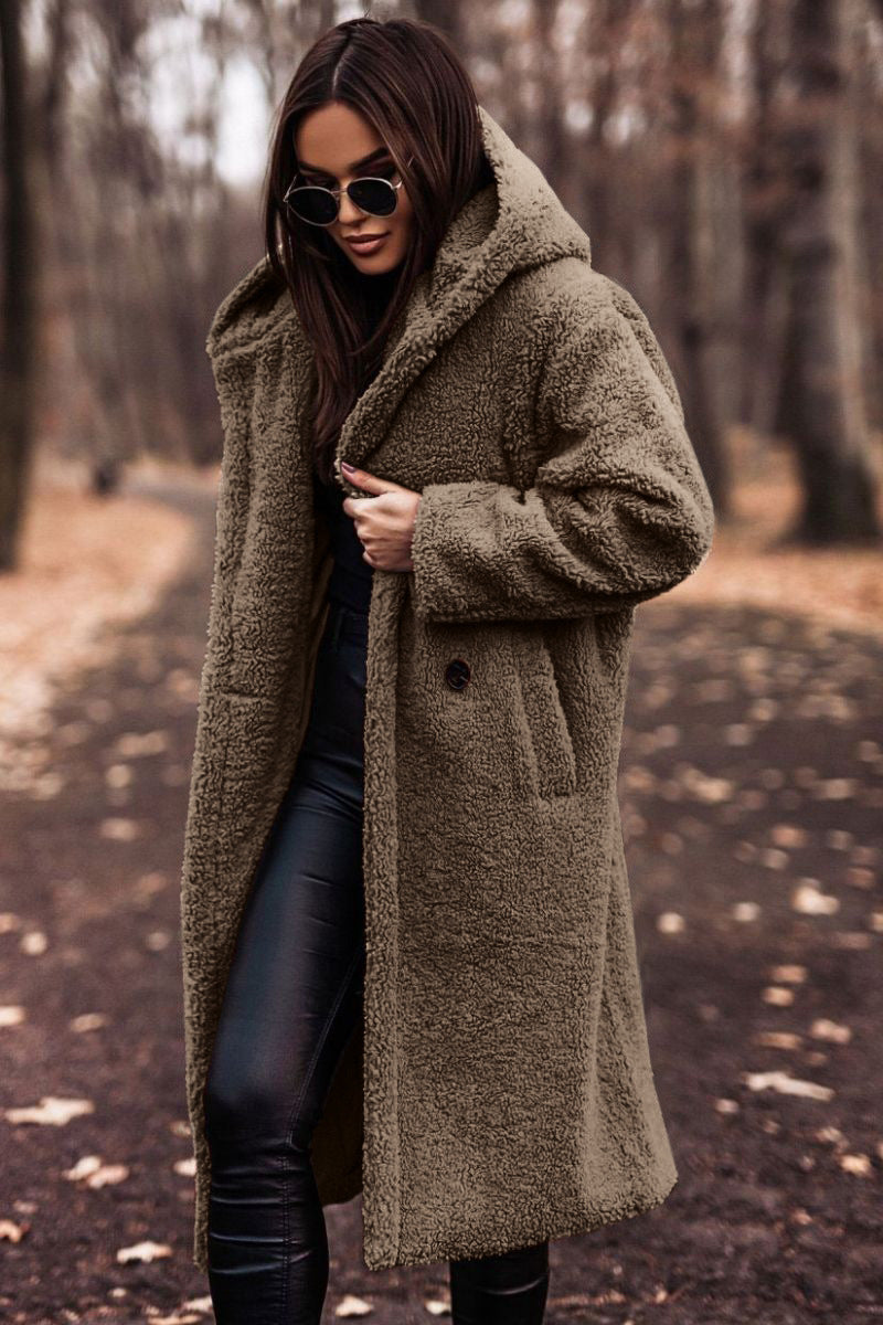 Zita | Damen Kapuzenmantel Lang - Image 4