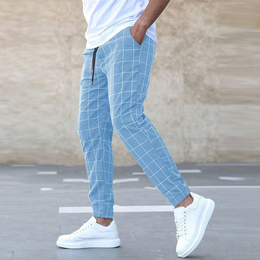 Karl | Herren Jogginghose - Bequeme Baumwollmischung - Tapered Fit - Stylisches Karomuster - Verstellbare Taille - Image 1