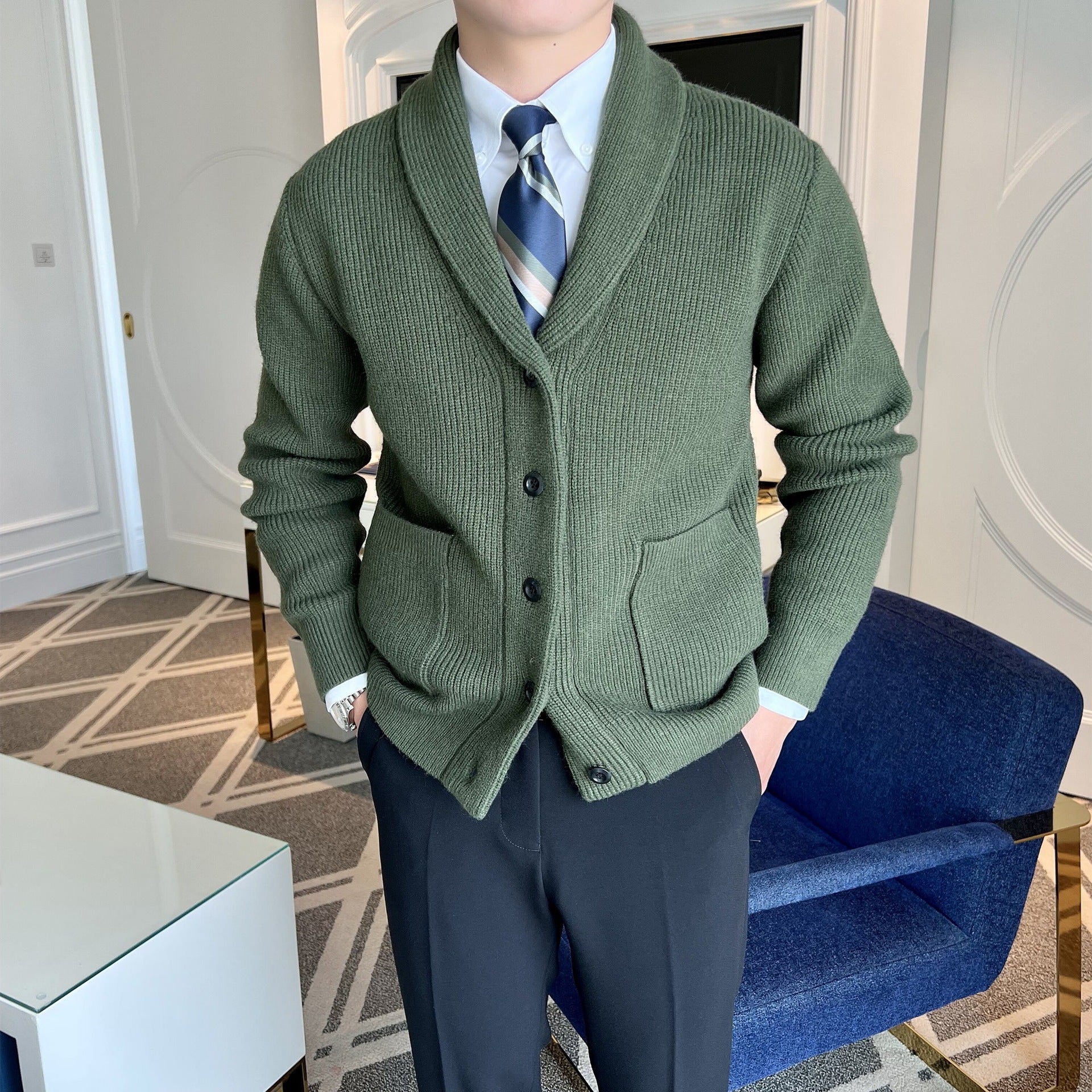 Kilian | Herren Strickjacke mit Knopfleiste - Image 4