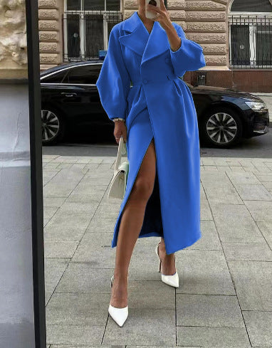 Zita | Damen Zweireiher Maxi Mantel - Image 3