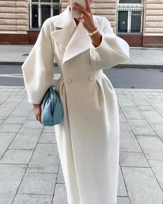 Zita | Damen Zweireiher Maxi Mantel - Image 1