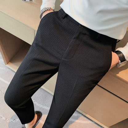 Kai | Cropped Pants für Herren - Slim Fit - Strukturierter Stoff - Modern Smart Casual - Image 8