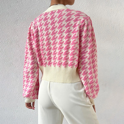 Anke | Damen Cropped Strickjacke - Image 2