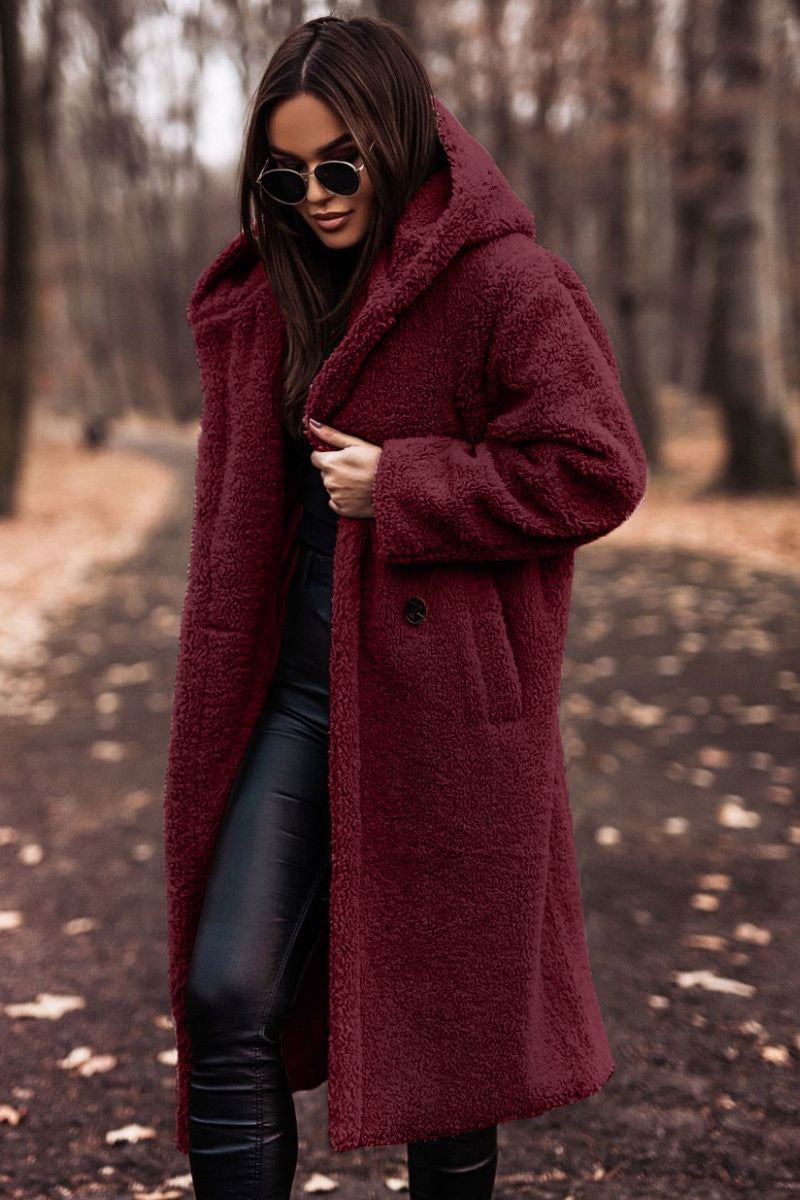 Zita | Damen Kapuzenmantel Lang - Image 3