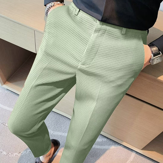Kai | Cropped Pants für Herren - Slim Fit - Strukturierter Stoff - Modern Smart Casual - Image 1