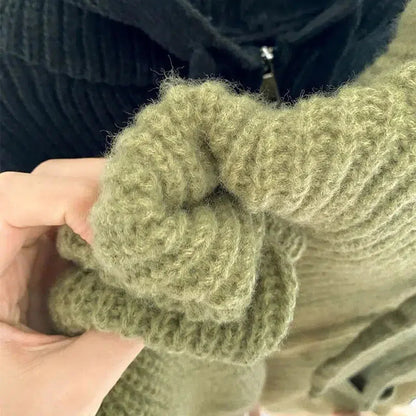 Ilse | Oversized Damen Strickjacke mit Reißverschluss - Image 4