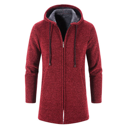 Alois | Herren Kapuzen Longline Reißverschlussjacke - Image 7