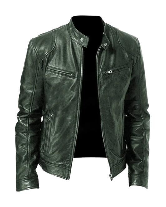 Maik | Herren Slim-Fit Cafe Racer Jacke - Image 1