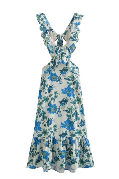 Alma hansen | Elegantes Sommer-Maxikleid mit gerafften Trägern - Image 5
