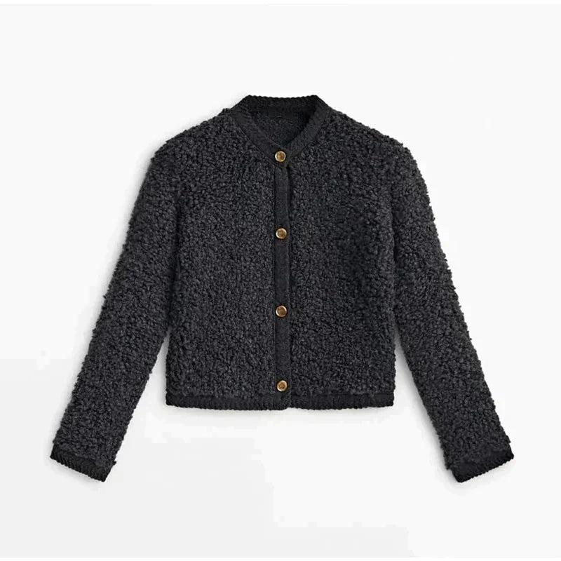 Katja | Damen Strickjacke mit Knopfleiste - Jacke - Image 5