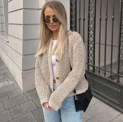 Katja | Damen Strickjacke mit Knopfleiste - Jacke - Image 1