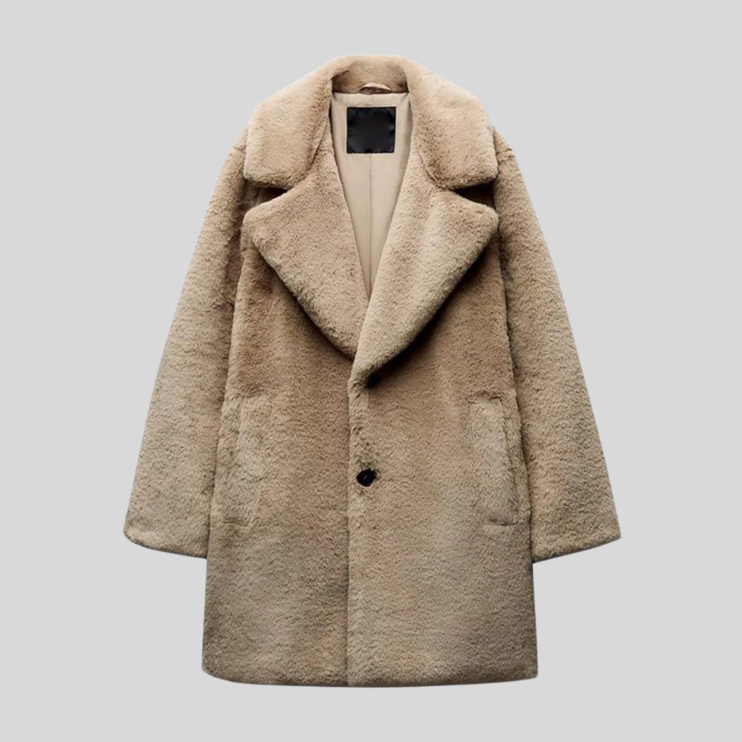 Rita | Damen Oversized Teddy Mantel - Image 1