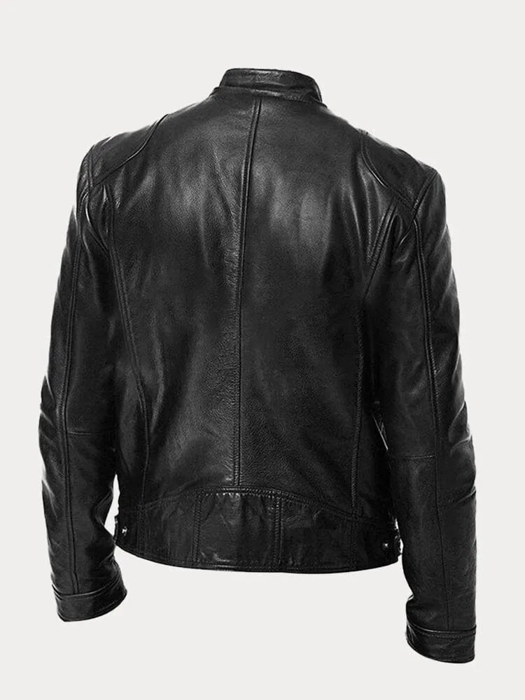 Maik | Herren Slim-Fit Cafe Racer Jacke - Image 2