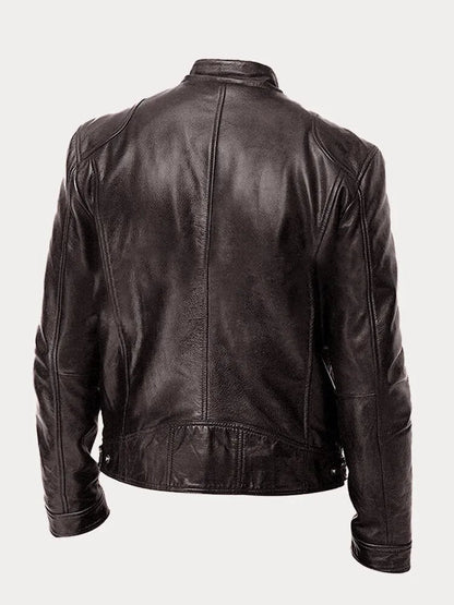 Maik | Herren Slim-Fit Cafe Racer Jacke - Image 10