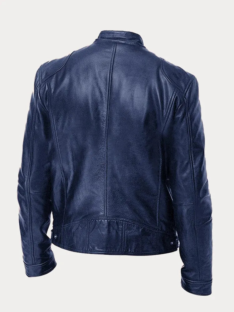 Maik | Herren Slim-Fit Cafe Racer Jacke - Image 15