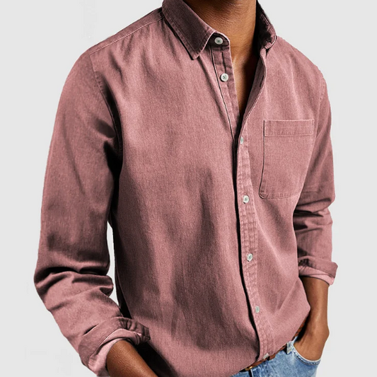 Matteo | Lässiges Denim-Hemd für Männer Stilvolle Baumwollmischung - Image 1